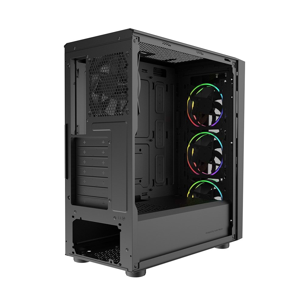 COOLERMASTER 650W 80+ BRONZE CMP510 TG CP510-KGNN65-S01 4-ARGB Fanlı Gaming Mid-Tower PC Kasası