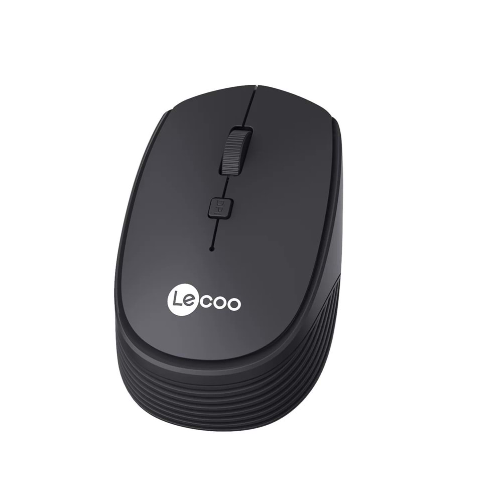 Lecoo Ws202 Nano Alıcılı Kablosuz 1600Dpi Siyah 4 Tuş Mouse