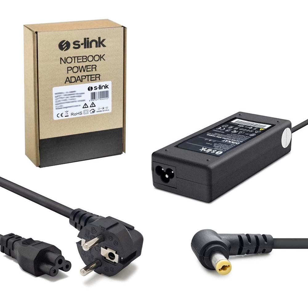 Notebook Adaptör 19V 3.42A 5.5X1.75Mm Acer Aspire S-Link Sl-Nba25