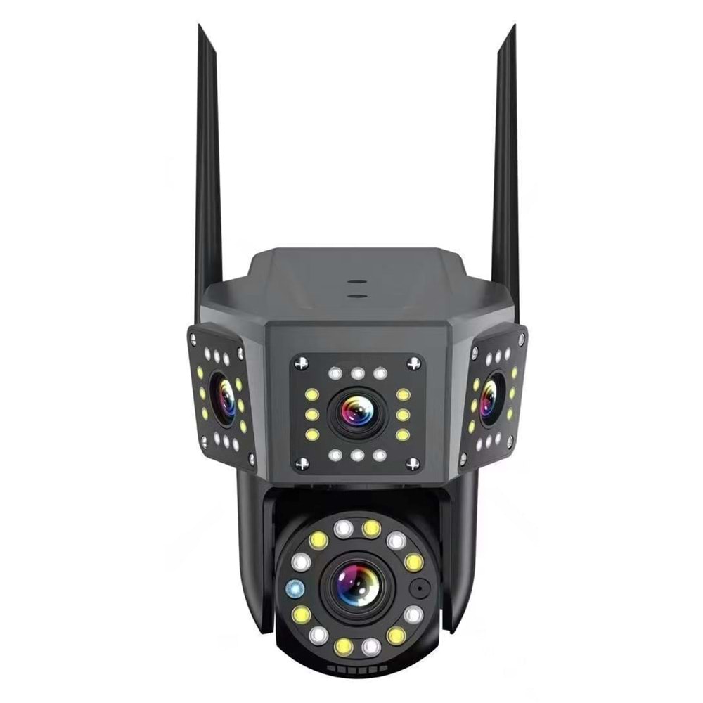 O-KAM 3016 Wifi 6Mp Ptz 3Mp+3Mp 3lü Siyah Kasa