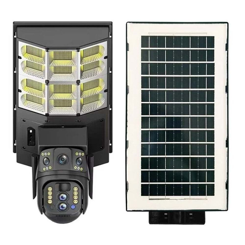 Avenir AV-SL400W 4MP 3.6MM Çift Kameralı Wifi Solar Panelli Sokak Lambası