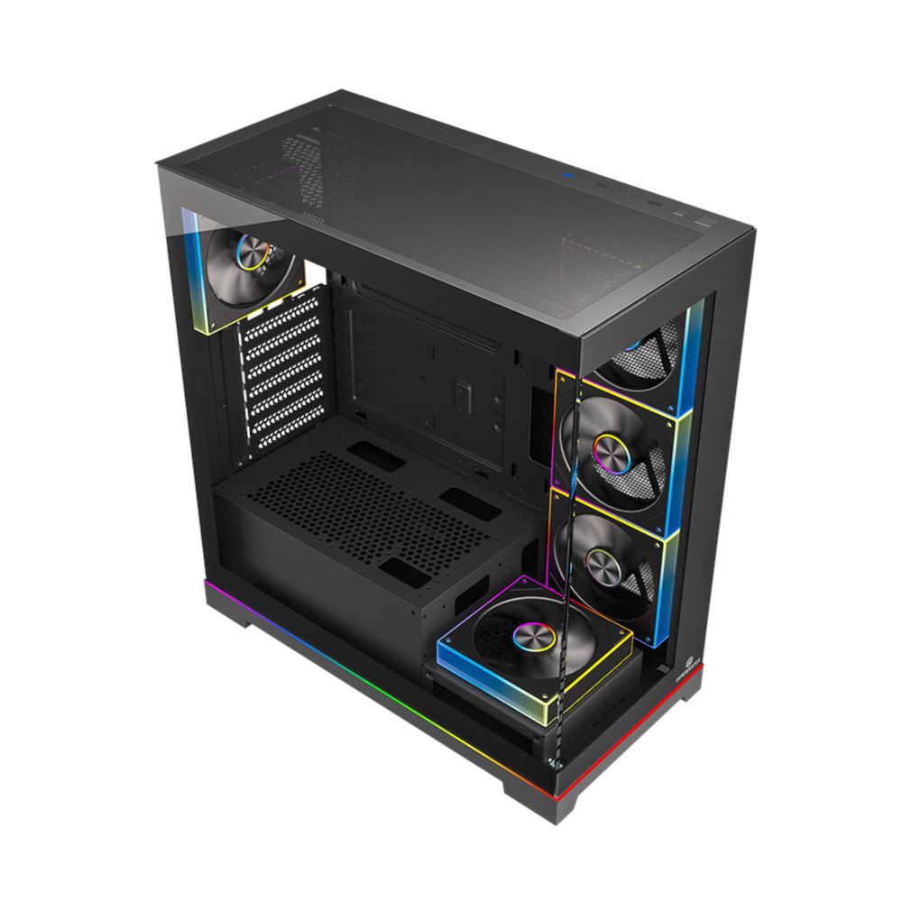 GAMEBOOSTER 850W 80+ BRONZE NYVRA SYNC JBST-GBJML07 4-ARGB Fanlı Gaming Mid-Tower PC Kasası