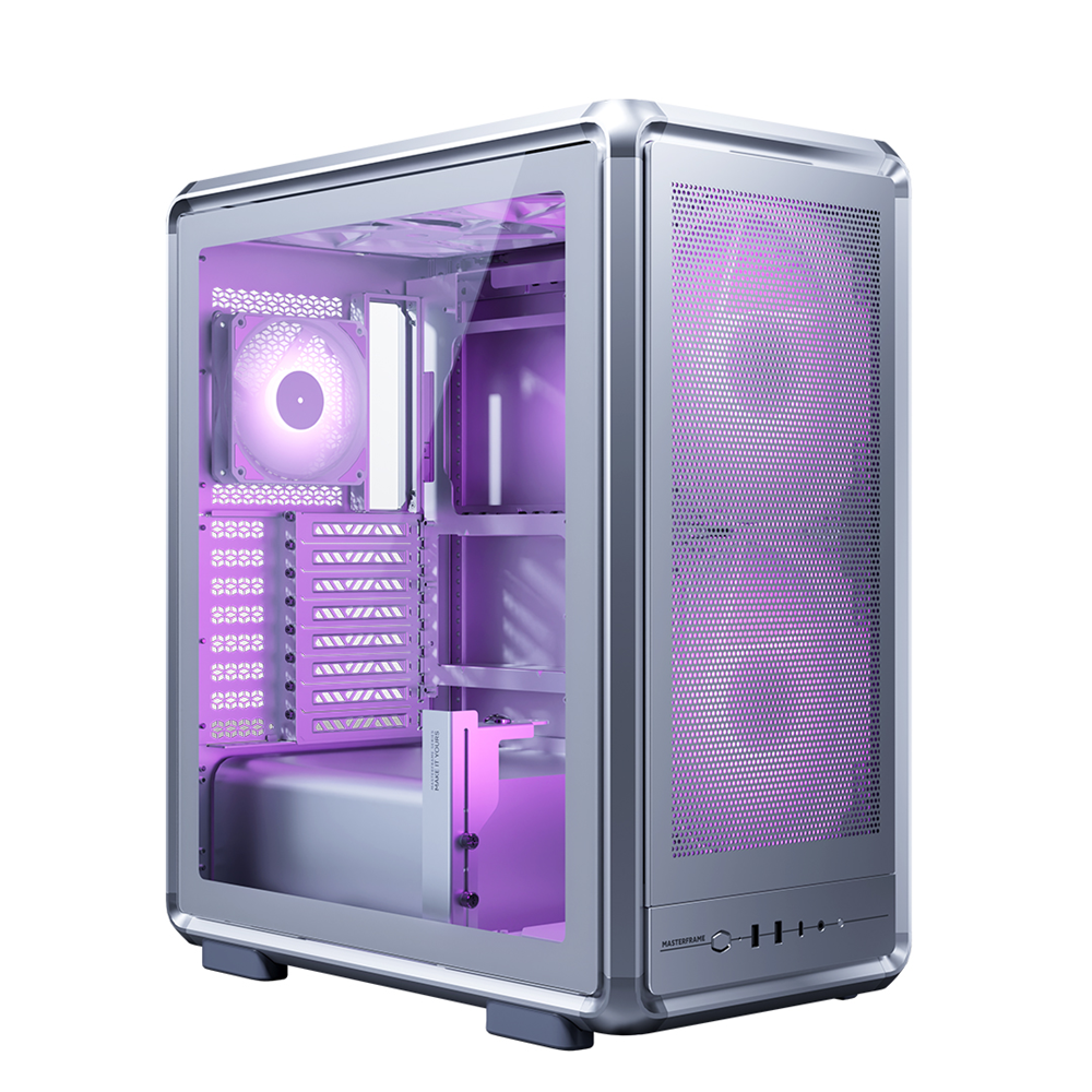 COOLERMASTER MASTERFRAME 500 MESH SILVER TG MF500M-SHNN-S01 2-20CM Fanlı Gaming EATX PC Kasası Gümüş