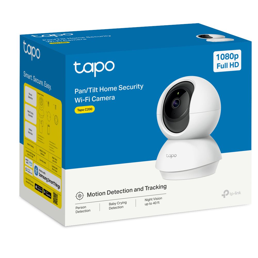TP-LINK 2mp 4mm Kablosuz Wıfı Pan-Tilt IP Kamera Tapo C200