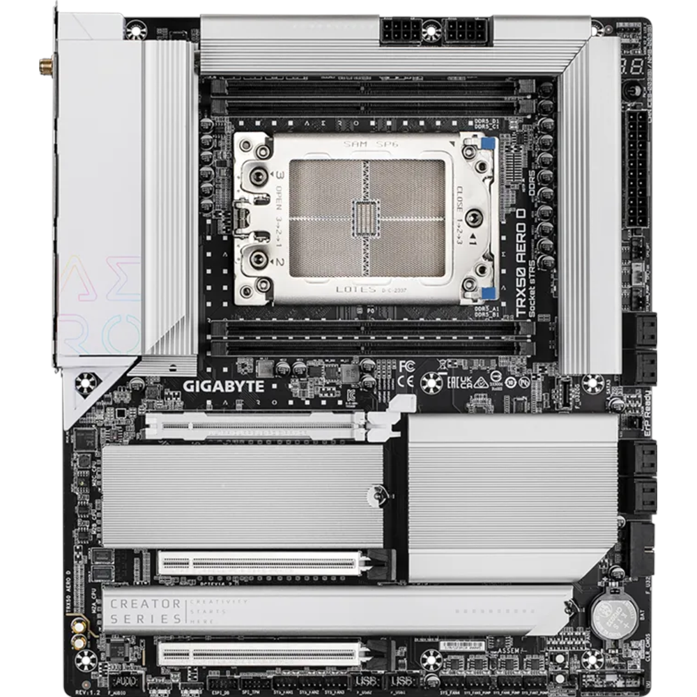 GIGABYTE TRX50 AERO DDR5 ECC RDIMM WIFI7 PCIE 5.0 sTR5 EATX