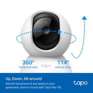 TP-LINK 3MP TAPO C210 Akıllı Güvenlik Bebek Kamerası Wlan (Kablosuz) 