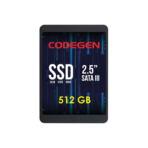 CODEGEN 512GB CDG-512GB-SSD25 560- 500MB/s SSD SATA-3 Disk 