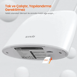 TENDA 4G06 Wıfı4 N300 4G VoLTE Router