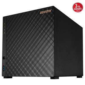 ASUSTOR 4diskli Realtek QC-1GB RAM-2.5GbE Nas Server AS1204T