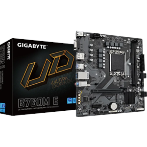 GIGABYTE B760M-E DDR5 HDMI VGA DP PCIe 4.0 16X 1700p mATX
