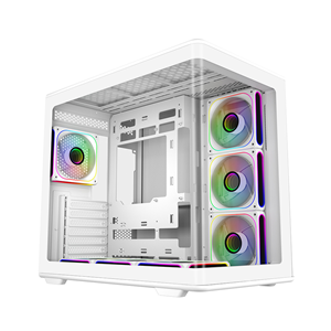 COOLERMASTER ELITE 600 Curve TG E600-WGNN-S02 7-ARGB Fanlı Gaming Mıd-Tower PC Kasası Beyaz