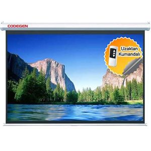 CODEGEN EX18 180x180 Motorlu Projeksiyon Perdesi