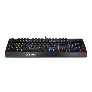 MSI Q TR Vigor GK20 RGB Ledli Sessiz Membran Siyah Oyuncu Klavyesi