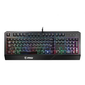 MSI Q TR Vigor GK20 RGB Ledli Sessiz Membran Siyah Oyuncu Klavyesi