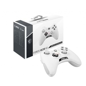 MSI GG FORCE GC30 V2 WHITE Kablosuz Gamepad Beyaz