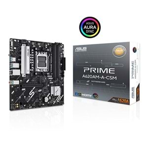 ASUS PRIME A620AM-A-CSM DDR5 HDMI-DP PCIE 4.0 AM5 mATX Kurumsal Anakart