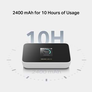MERCUSYS MT115 4G LTE Wıfı6 AX300 Taşınabilir Router Bataryalı 
