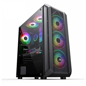 POWERBOOST PB-PH016BB ARGB 4-Fanlı Gaming EATX PC Kasası