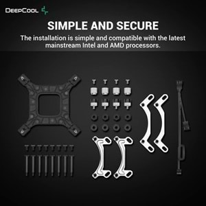 DEEPCOOL 240mm LE520 RGB Sıvı Soğutmalı AM5-1700p İşlemci Fanı