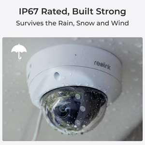 REOLINK 8MP Dome Motorize 5x Optik Zoom IP Kamera PoE IP67 P437