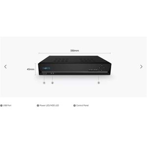 REOLINK 16kanal 16mp 2-diskli PoE NVR Kayıt Cihazı NVS16-410