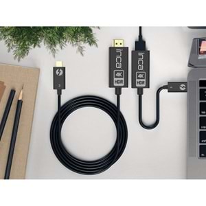 INCA 1.8metre ITCH-30 TYPE-C-HDMI Görüntü Kablosu 4K 60Hz