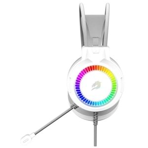GameBooster HAMMER 7.1 Rainbow Beyaz Gaming Kulaklık H02W