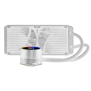 POWERBOOST 240mm DEEP PB-LCS-PI240-W ARGB Sıvı Soğutmalı AM5-1851p İşlemci Fanı Beyaz