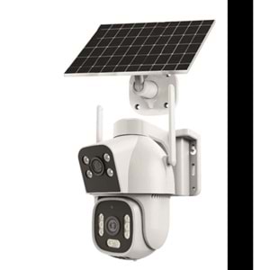 INOX 2+2MP PTZ Speed Dome 3.6mm Kablosuz IP Solar Kamera 4G Sim Kart Destekli X15