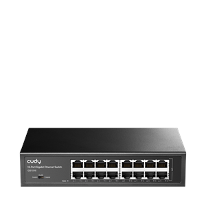 CUDY 16port Gigabit Yönetilemez Switch Metal Kasa GS1016 