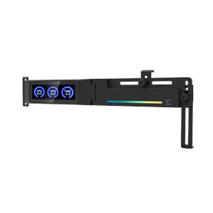 ZALMAN ZM-VS3 DS Black LCD Dijital Göstergeli 5 V ARGB USB 9 Pin Ayarlanabilir Ekran Kartı Destek Aparatı