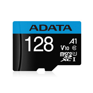 ADATA 128GB Premier 100MB/S CLASS10 A1 Adaptörlü MicroSDXC Hafıza Kartı AUSDX128GUICL10A1-RA1