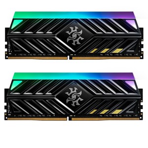 XPG 32GB (2X 16GB) DDR4 3600MHZ CL18 RGB DUAL KIT PC RAM / SPECTRIX D41 AX4U360016G18I-DT41