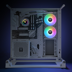 THERMALTAKE 240MM TH240 CL-W364-PL12SW-A ARGB AM5-1851p Sıvı Soğutmalı İşlemci Fanı Beyaz