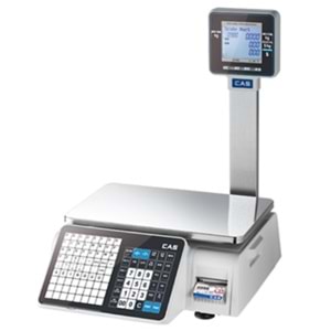 CAS CL3000-P 15 KG 2/5g RS232 Ethernet 100mm/sn 202dpi Boyunlu Barkodlu Etiket Baskılı Terazi