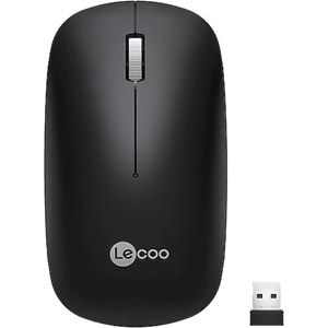 Lenovo Lecoo Ws214 Nano Alıcılı Kablosuz 12000Dpi Siyah 3 Tuş Mouse