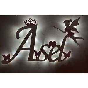 Gece Lambası Led li İsimli Model 80 X 50 CM Peri-1