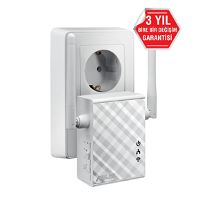 ASUS RP-N12 N300 2.4 GHZ MESAFE GENİŞLETİCİ EV OFİS TİPİ 2X 2DBI SABİT ANTEN