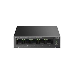 TP-LINK 5PORT 41W 4 PORT POE 10/100 YÖETİLEMEZ SWITCH LS105LP