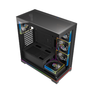 GAMEBOOSTER 850W 80+ BRONZE NYVRA SYNC JBST-GBJML07 4-ARGB Fanlı Gaming Mid-Tower PC Kasası