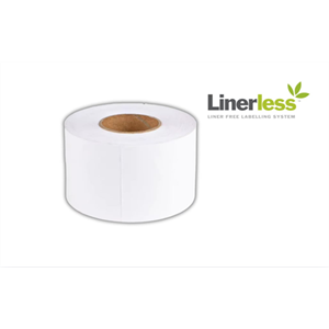 BIFO 60mm x 50m 25,4mm Göbek Beyaz Yapışkanlı Termal Linerless Etiket