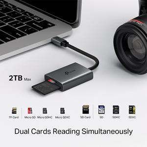 TP-LINK UA440C USB Type-C Çoklu Kart Okuyucu Adaptör