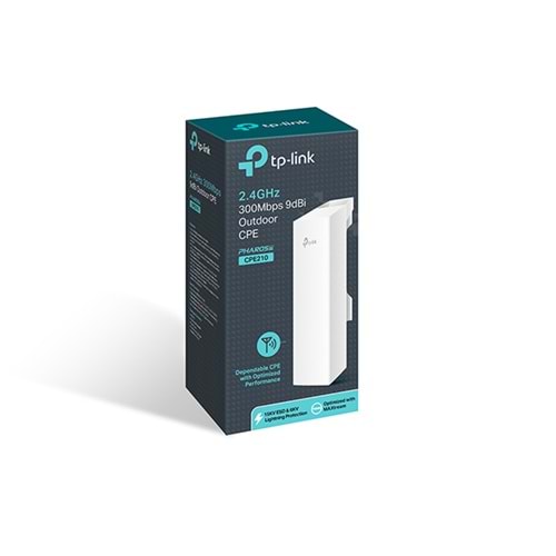 TP-LINK CPE210 9dbi 300mbps 2.4ghz 10+km Harici Access Point