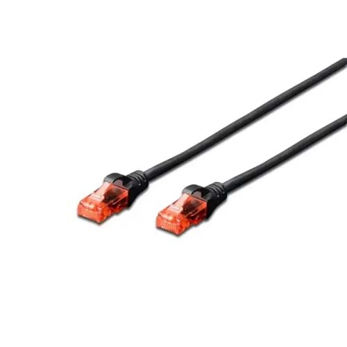 DIGITUS 3m CAT6 Utp DK-1617-030/BL Siyah Patch Kablo (10'lu Paket) 