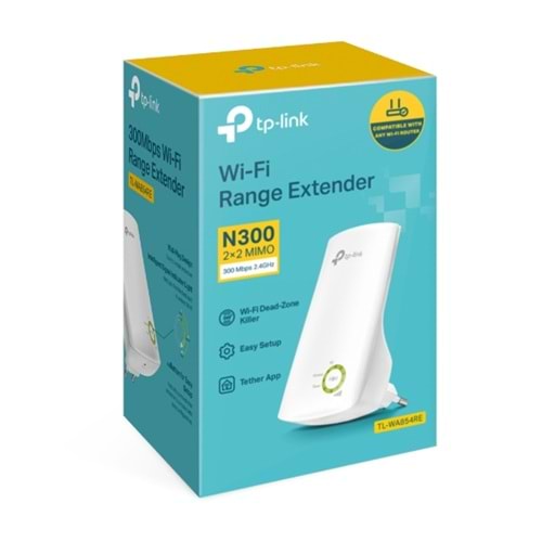 TP-LINK TL-WA854RE N300 Menzil Genişletici Priz Tip