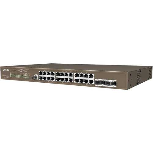 TENDA 24port PoE 410w 4-SFP Gigabit Yönetilebilir Switch TEG5328P-24-410W