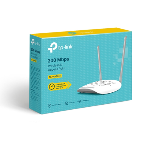 TP-LINK TL-WA801N 300mbps N300 2.4GHZ Mesafe Genişletici EV Ofis Tipi Access Point 
