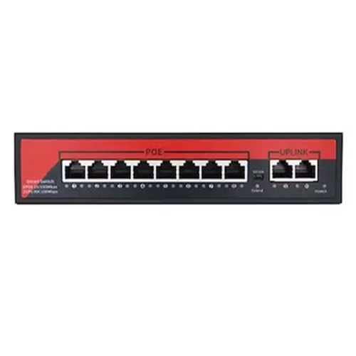 EZCOOL 8port PoE 120w 2-Uplink 10/100 Yönetilemez Switch EZ-08PSE