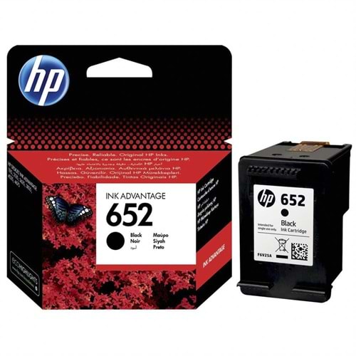 HP 652 F6V25AE SİYAH Yazıcı Kartuşu