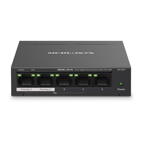TP-LINK 5port 65w 4port PoE MS105GP GIGABIT Yönetilemez Switch